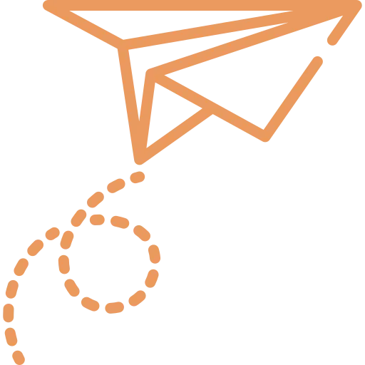 Pictogramme d'un avion en papier